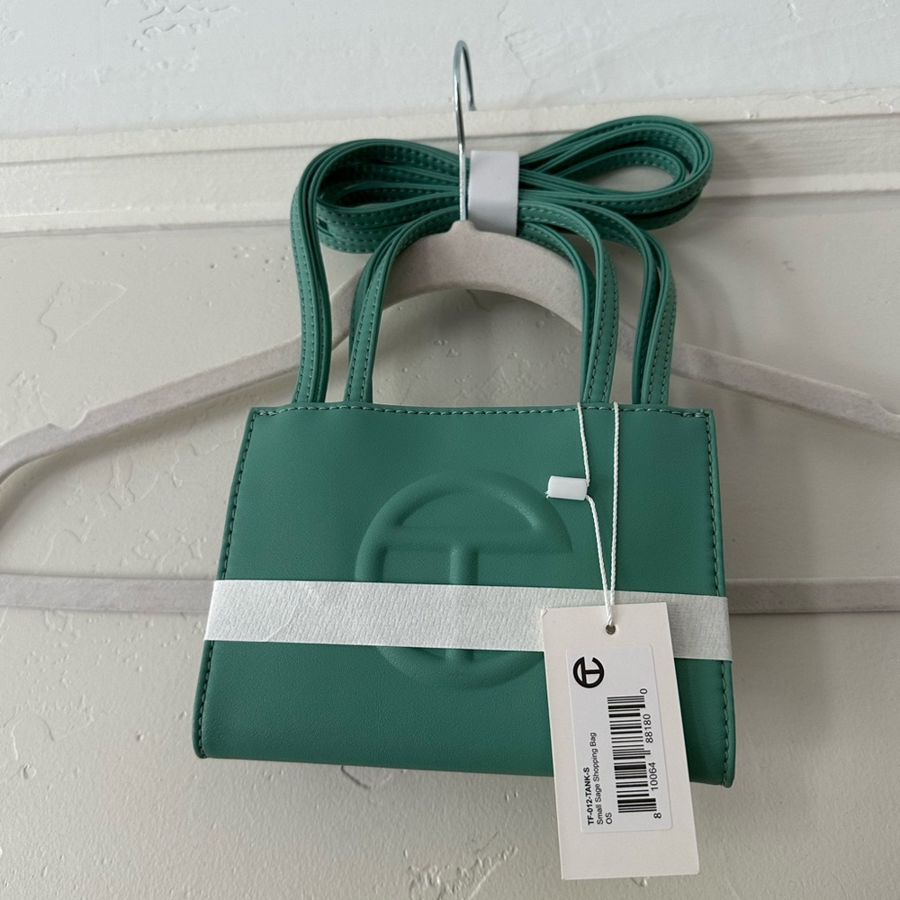 NWT Telfar sage small shopping bag